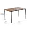 Flash Furniture Faux Teak Patio Set-30" x 48" Table-4 Chairs XU-DG-304860364-GG - alternate 2